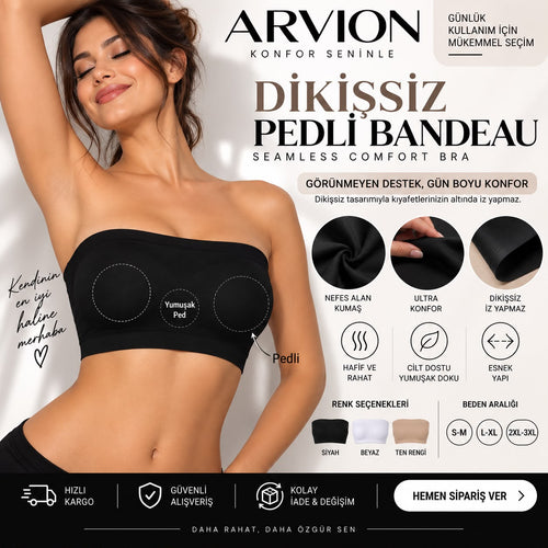 Arvion Dikişsiz Pedli Bandeau